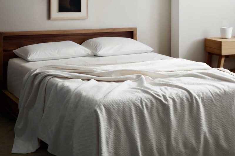 organic cotton honeycomb blanket lifestyle classic white.jpg